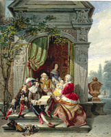 AA 013
<br/>
De Voorlezing
<br/>
<em>Eeckhout, Jacques Joseph (1793-1861)</em>